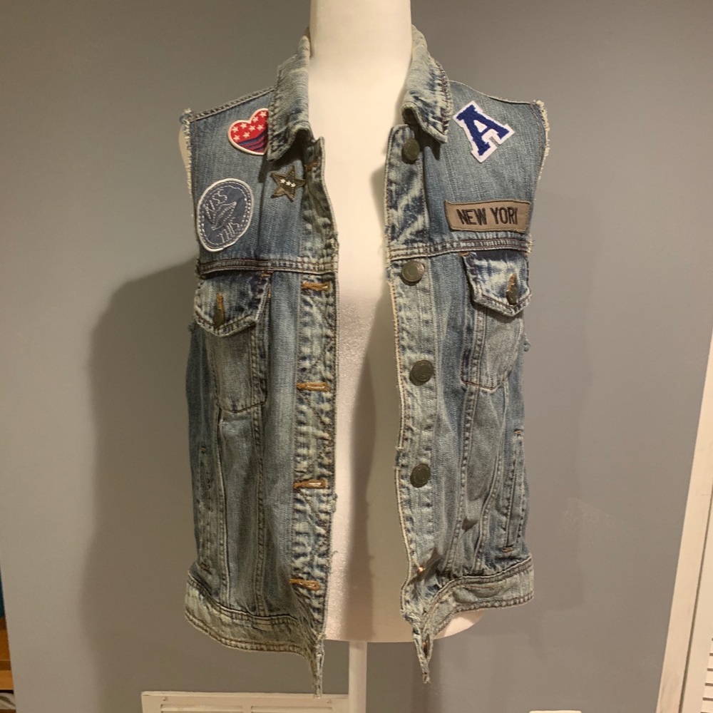 American Eagle Denim Vest